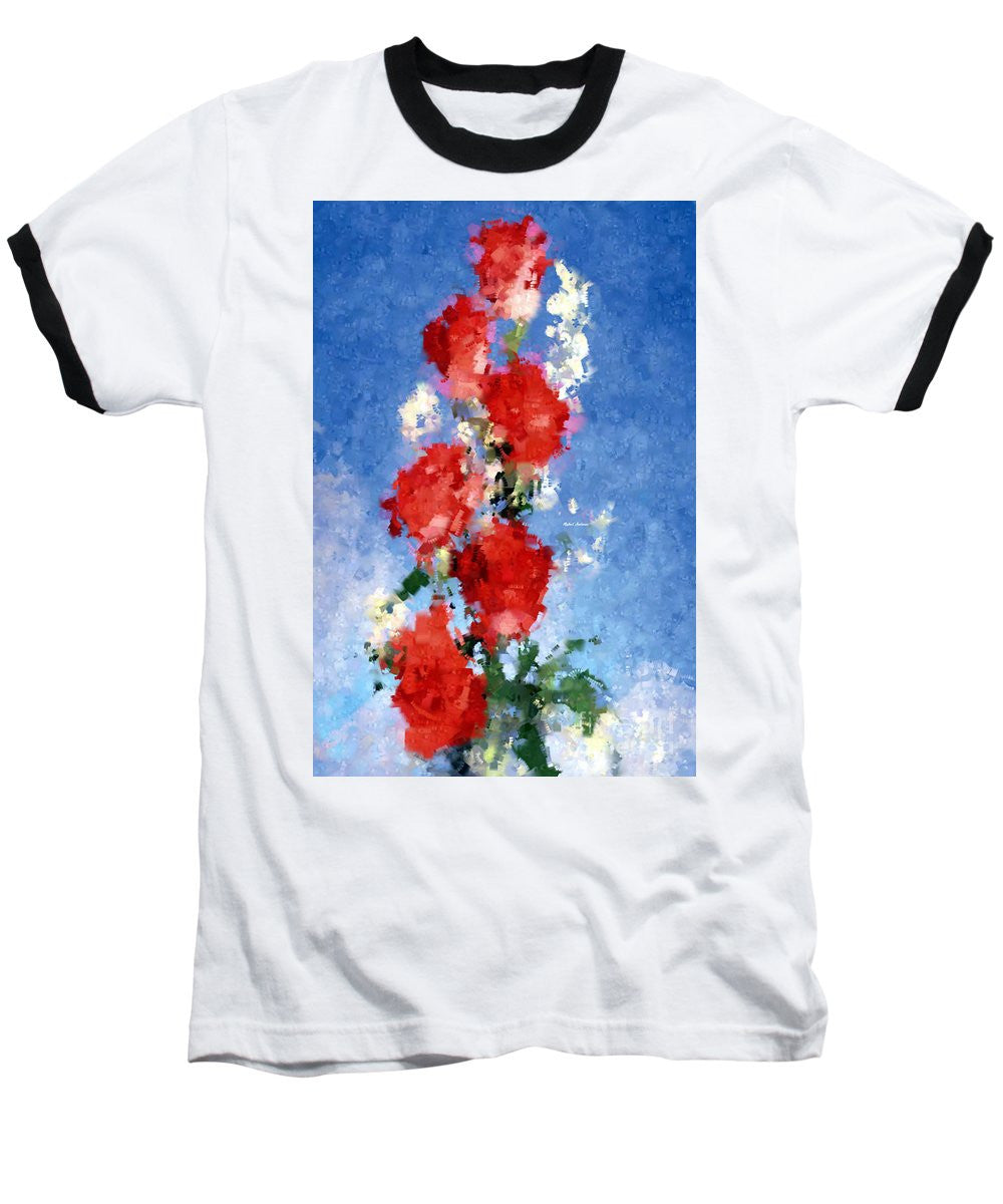 Baseball T-Shirt - Abstract Flower 0792