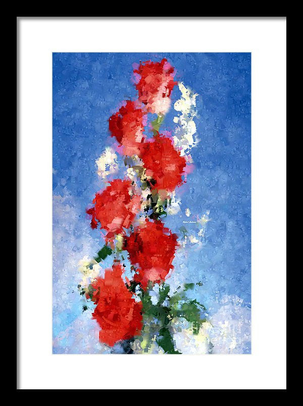 Framed Print - Abstract Flower 0792