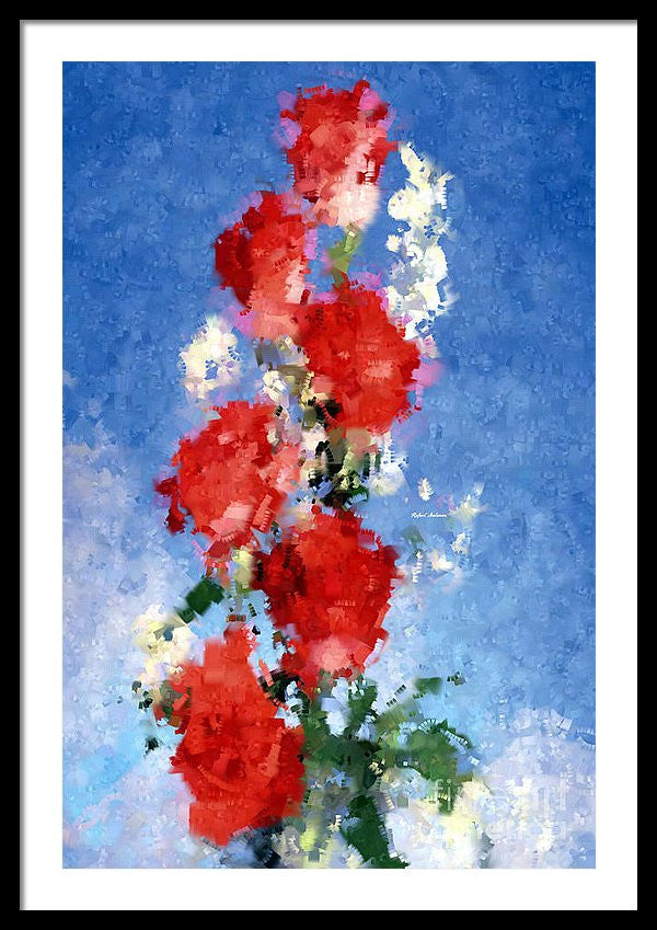 Framed Print - Abstract Flower 0792