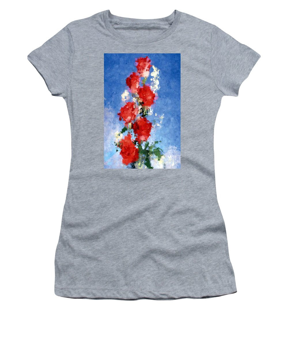 Women's T-Shirt (Junior Cut) - Abstract Flower 0792