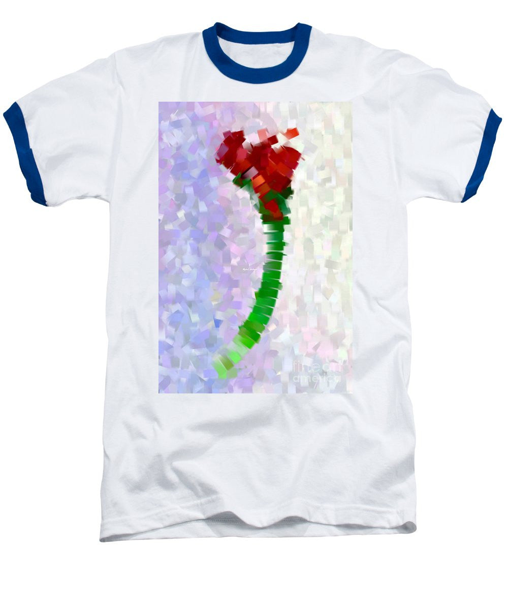 Baseball T-Shirt - Abstract Flower 0793