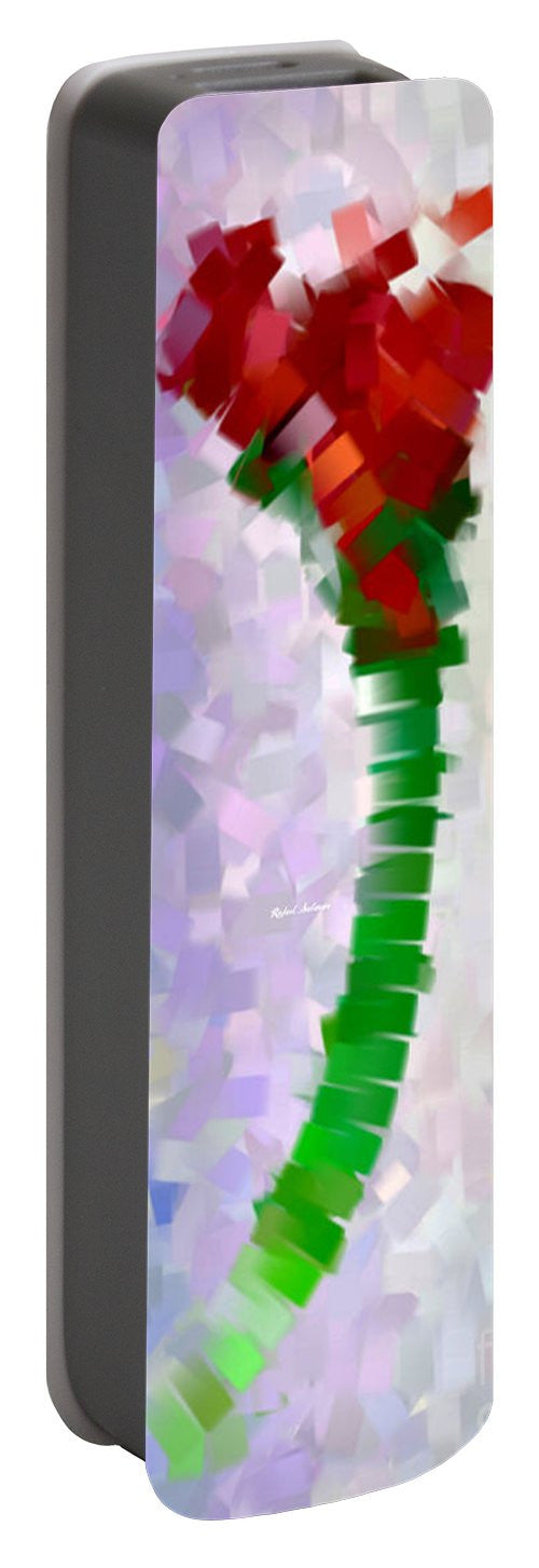 Portable Battery Charger - Abstract Flower 0793