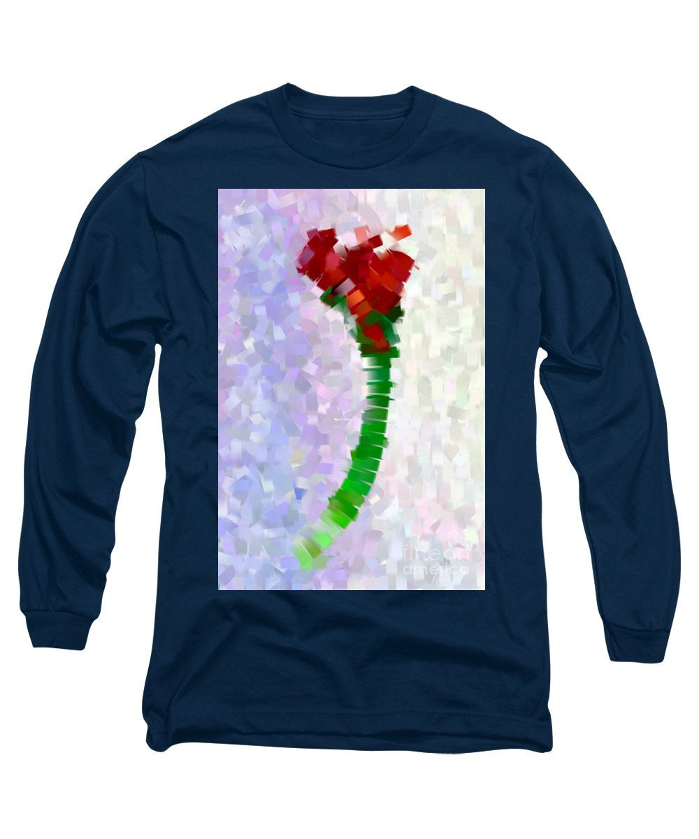 Long Sleeve T-Shirt - Abstract Flower 0793