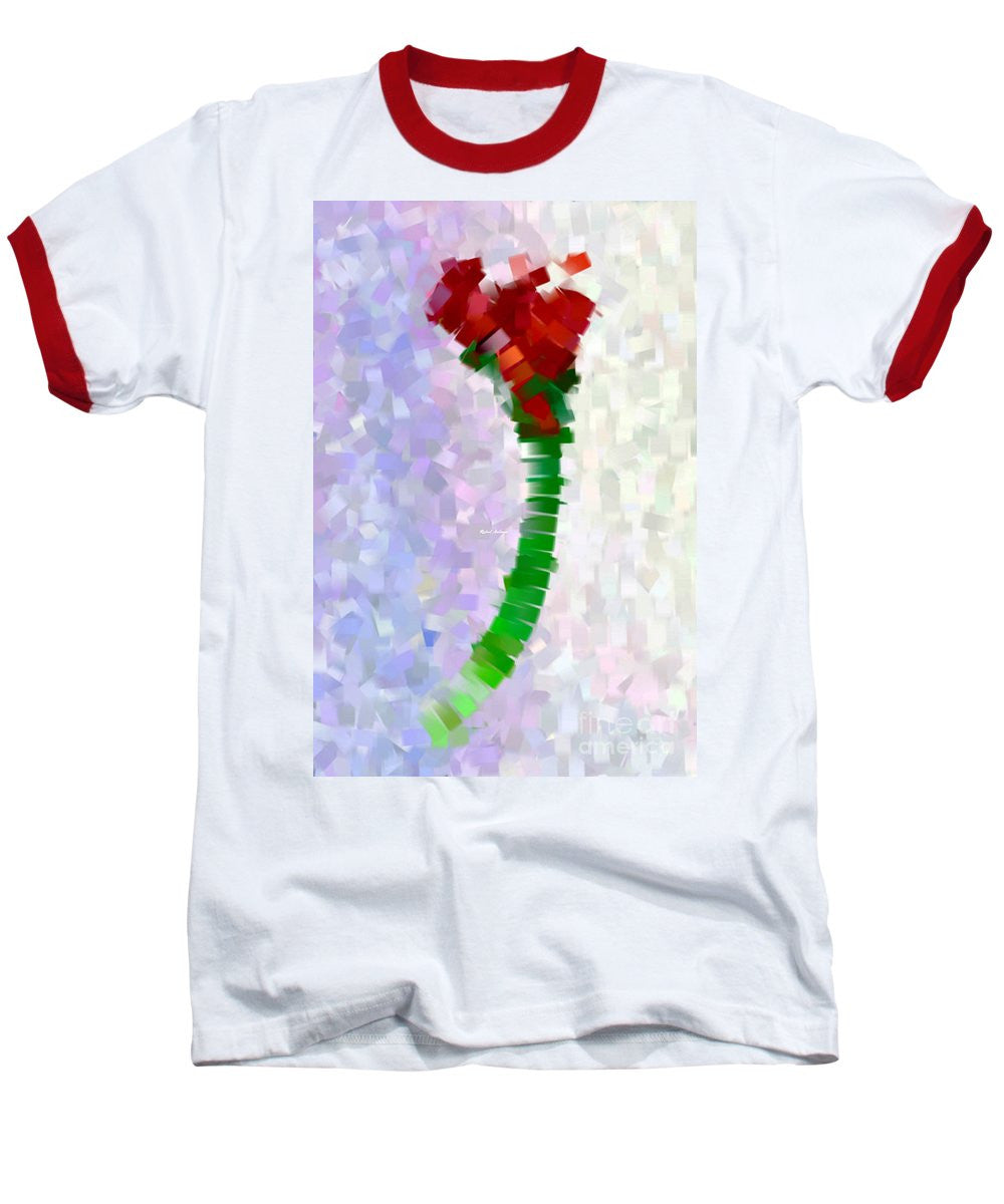 Baseball T-Shirt - Abstract Flower 0793