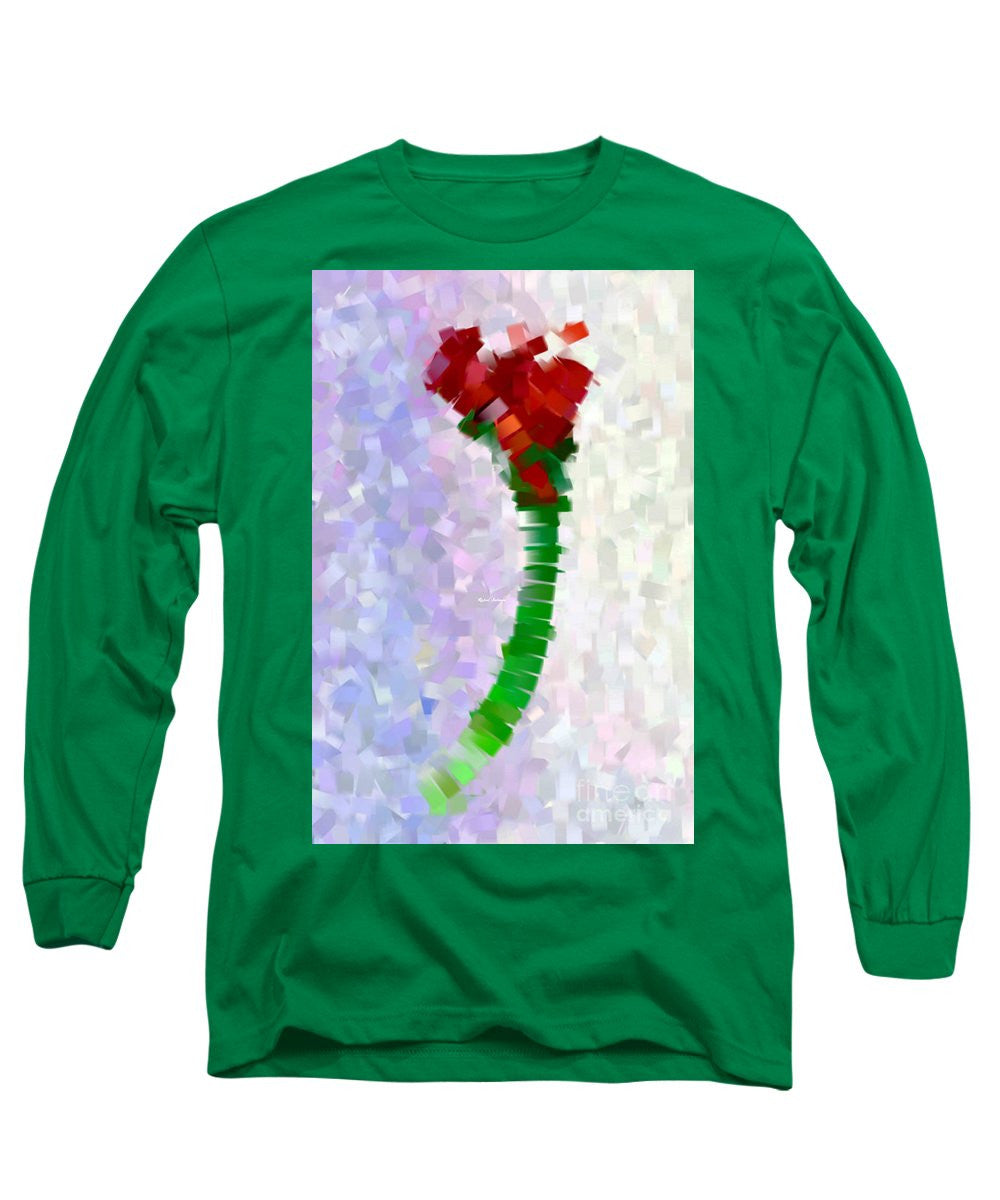 Long Sleeve T-Shirt - Abstract Flower 0793