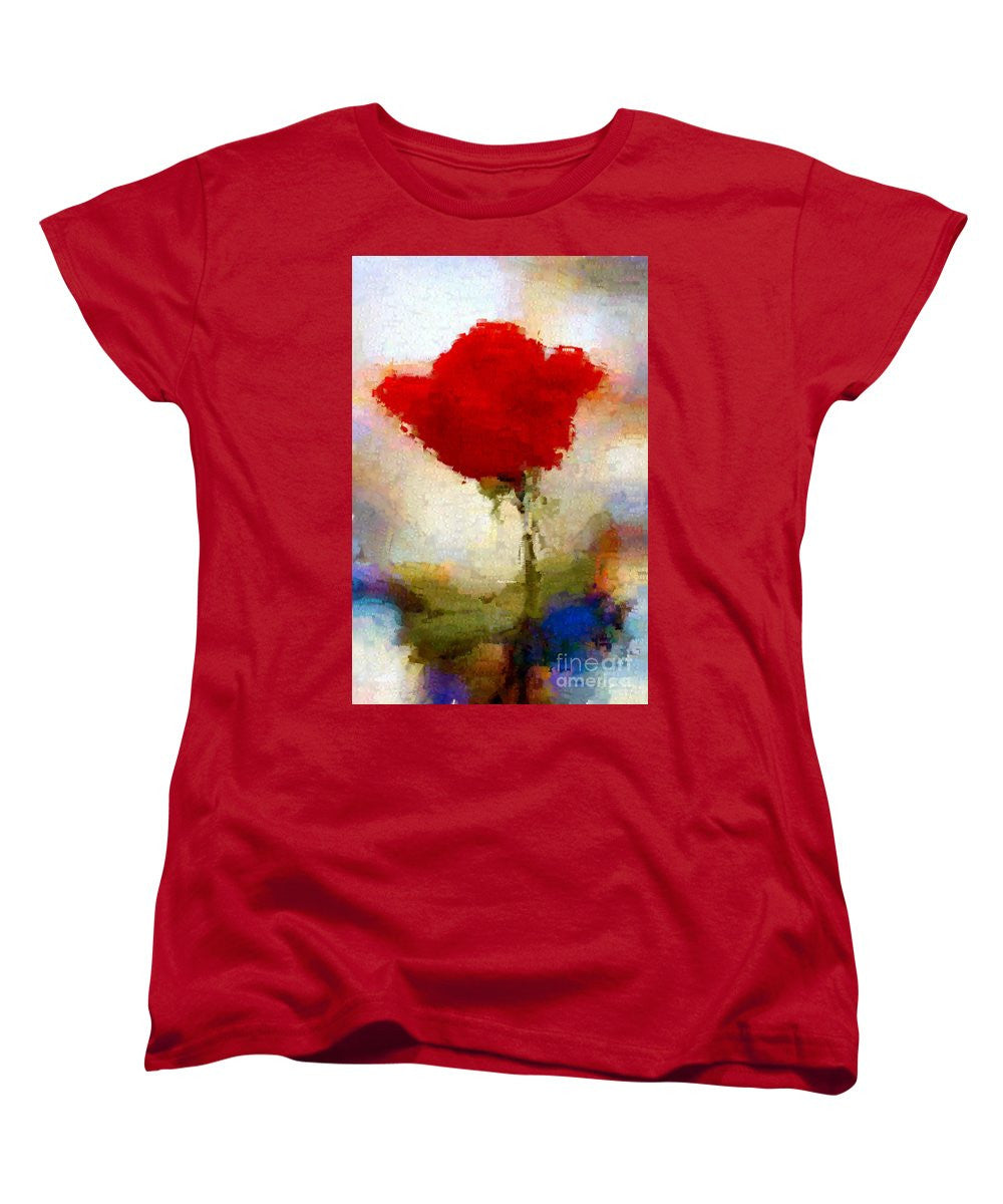 Women's T-Shirt (Standard Cut) - Abstract Flower 07978