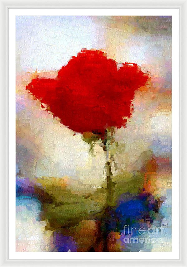 Framed Print - Abstract Flower 07978