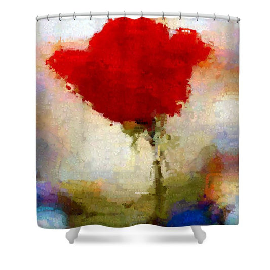Abstract Flower 07978 - Shower Curtain