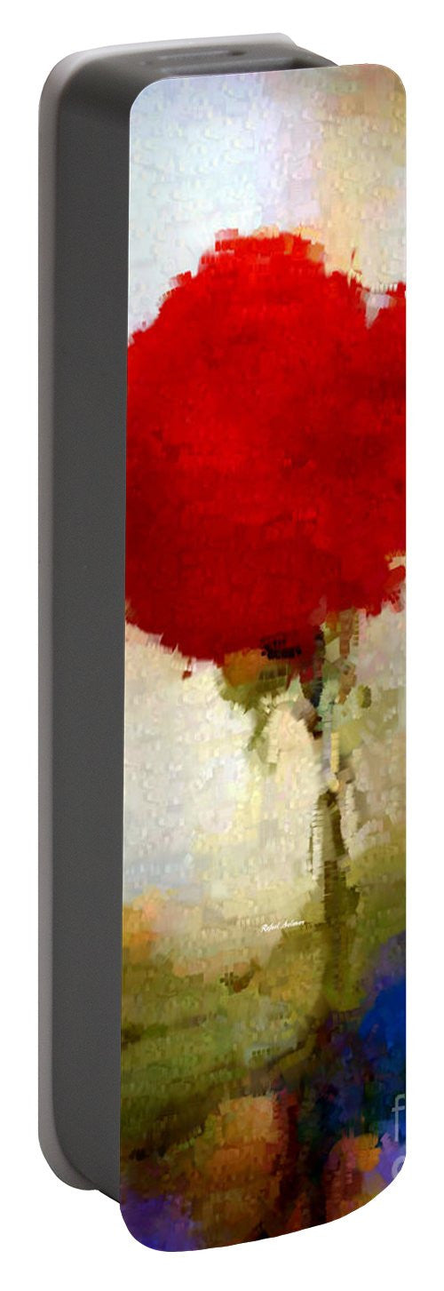 Portable Battery Charger - Abstract Flower 07978