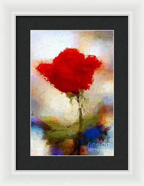 Framed Print - Abstract Flower 07978