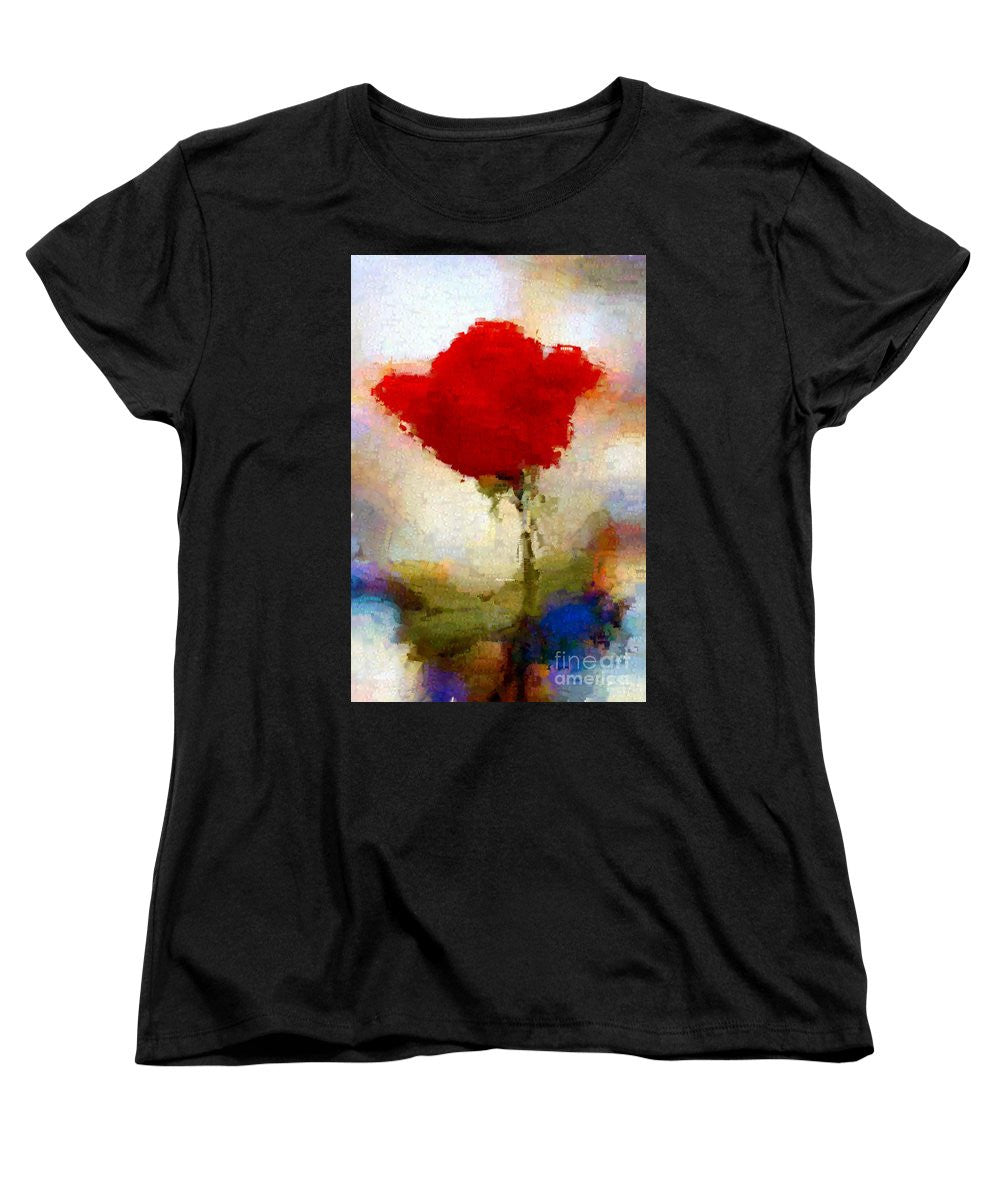 Women's T-Shirt (Standard Cut) - Abstract Flower 07978