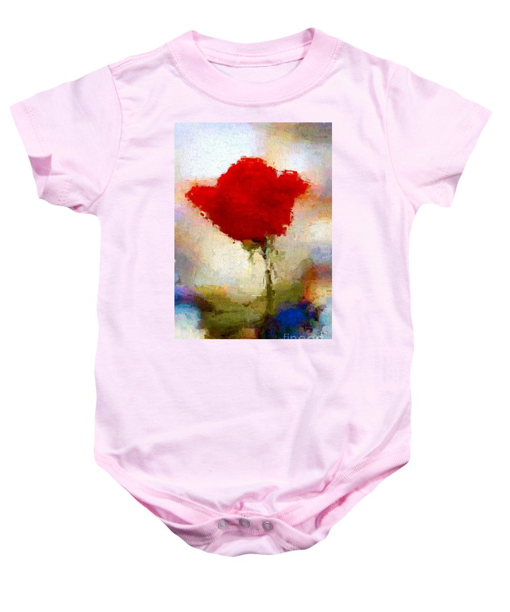 Baby Onesie - Abstract Flower 07978