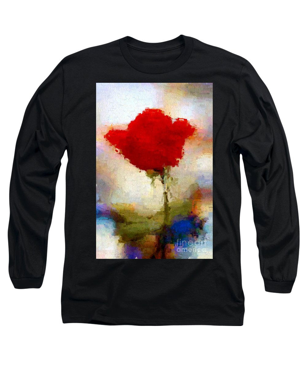 Long Sleeve T-Shirt - Abstract Flower 07978
