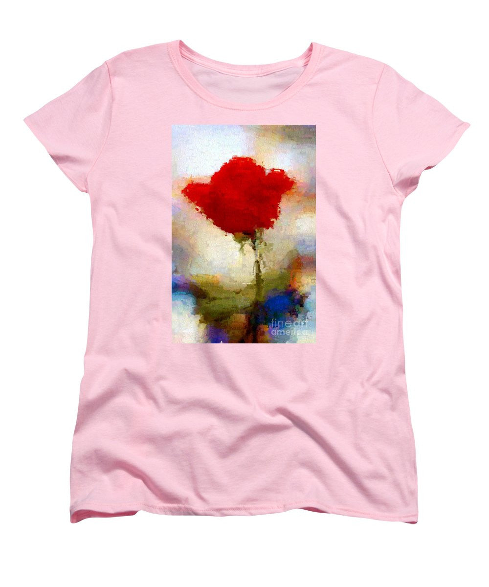 Women's T-Shirt (Standard Cut) - Abstract Flower 07978