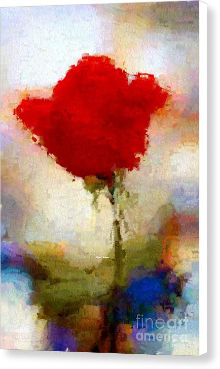 Impression sur toile - Fleur abstraite 07978