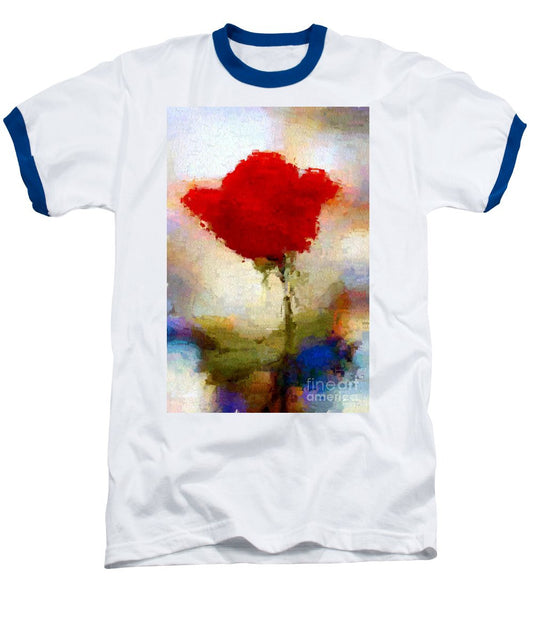 Baseball T-Shirt - Abstract Flower 07978