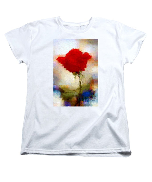 Women's T-Shirt (Standard Cut) - Abstract Flower 07978