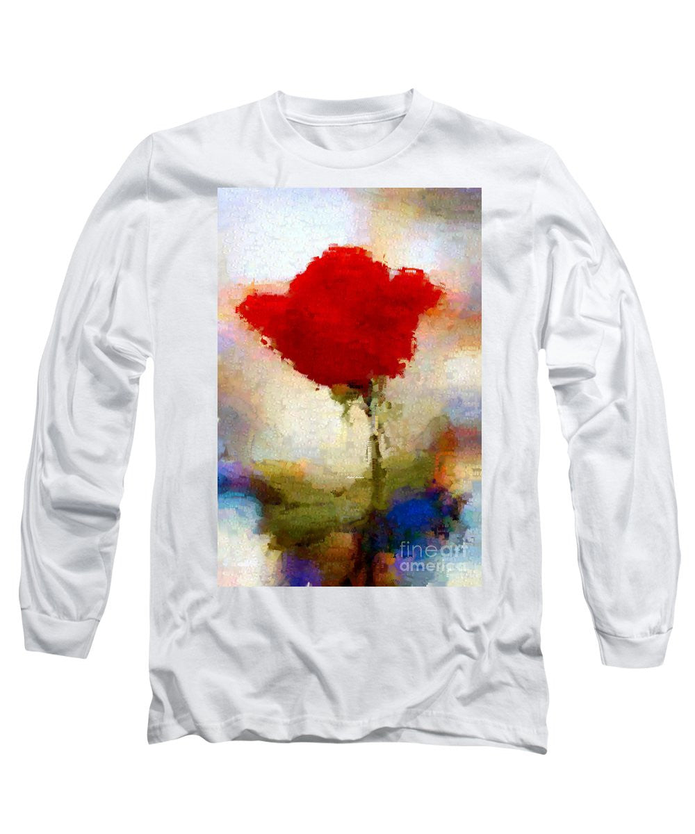Long Sleeve T-Shirt - Abstract Flower 07978