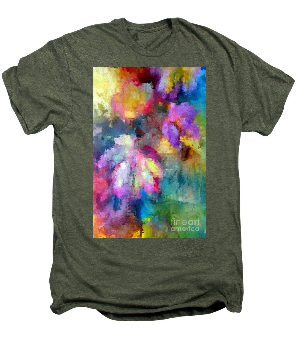 Men's Premium T-Shirt - Abstract Flower 0800