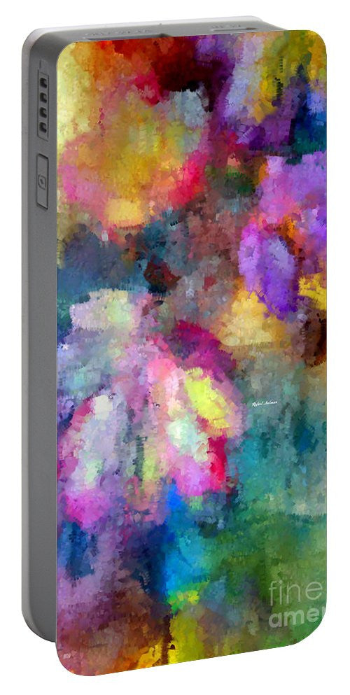 Portable Battery Charger - Abstract Flower 0800