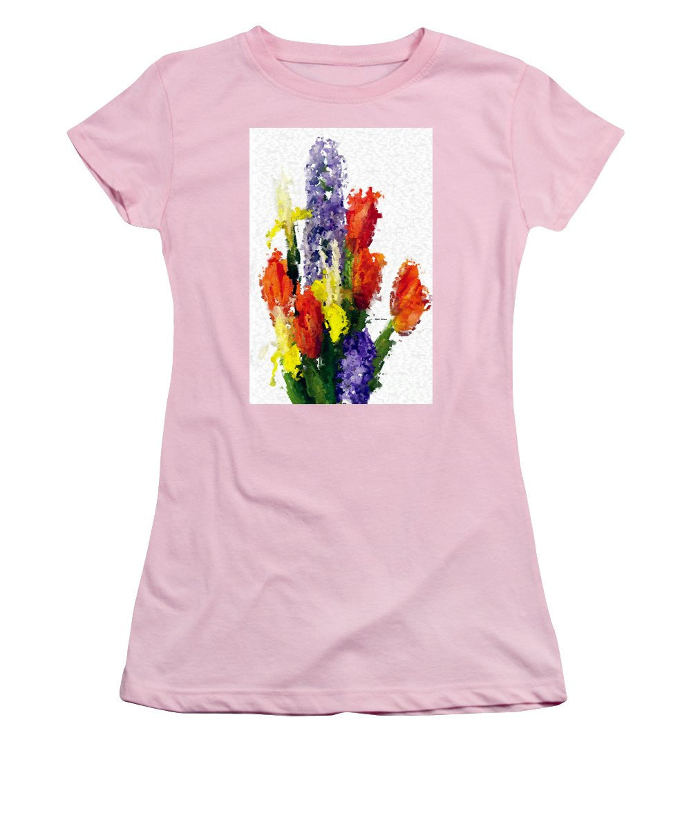 Women's T-Shirt (Junior Cut) - Abstract Flower 0801