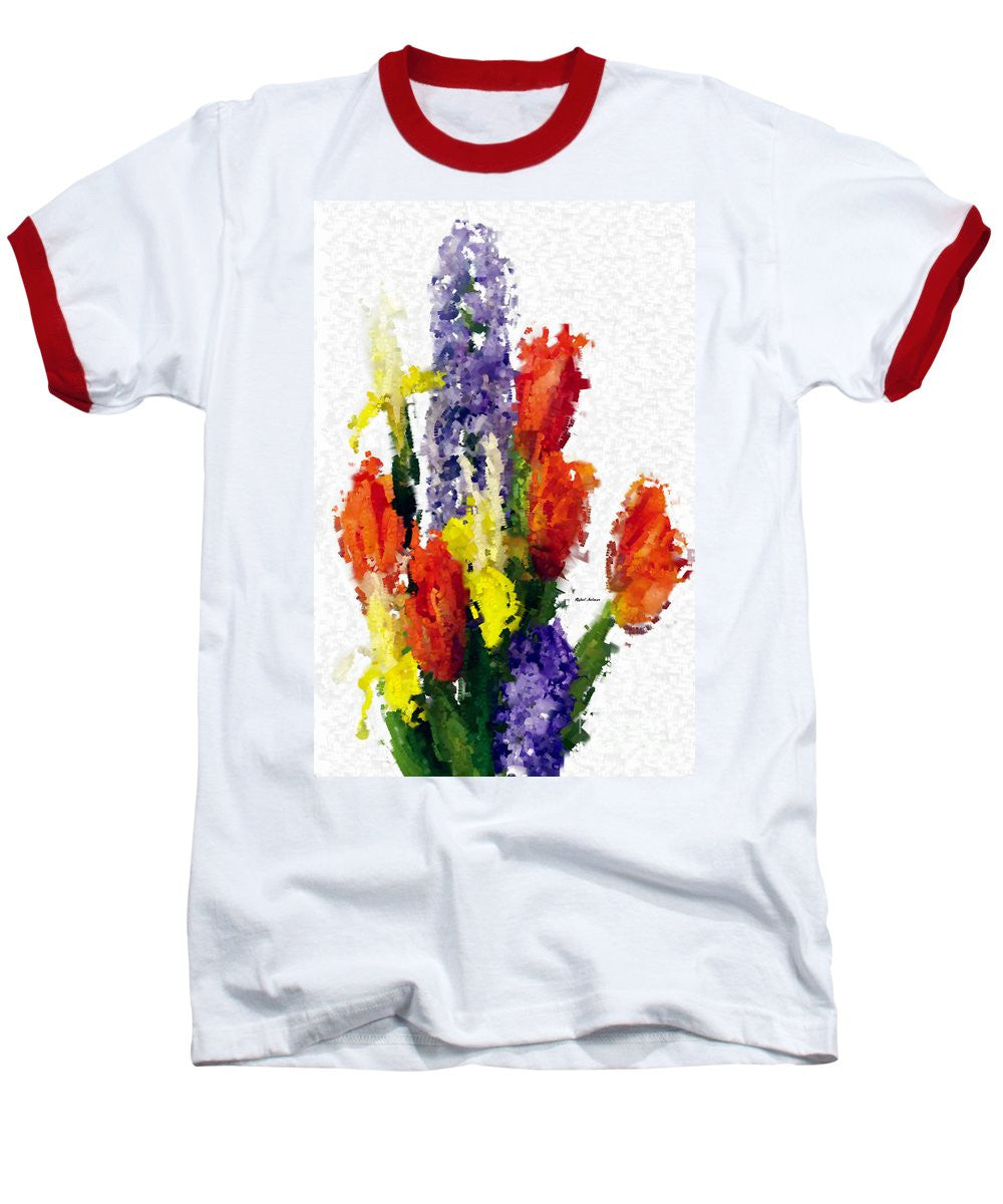 Baseball T-Shirt - Abstract Flower 0801
