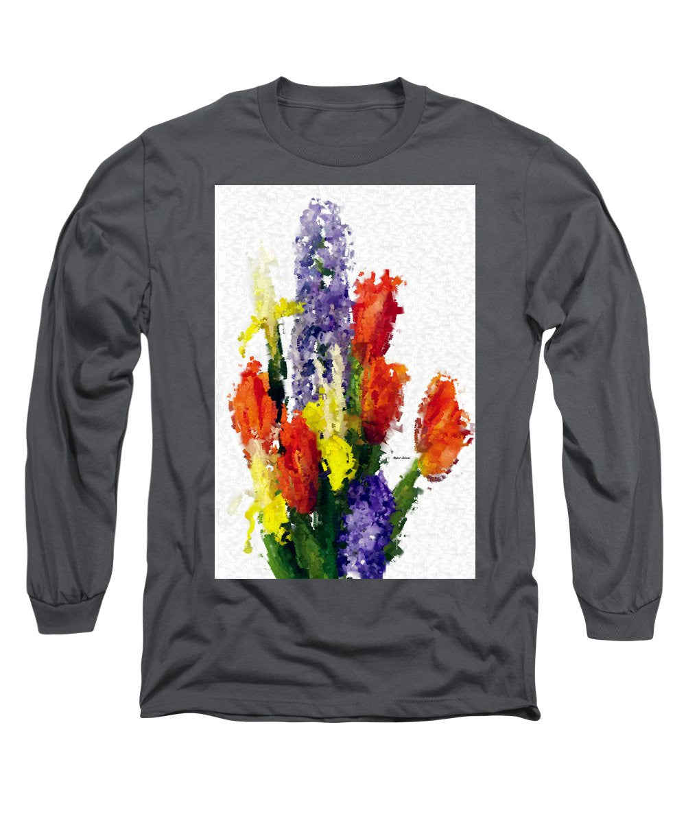 Long Sleeve T-Shirt - Abstract Flower 0801