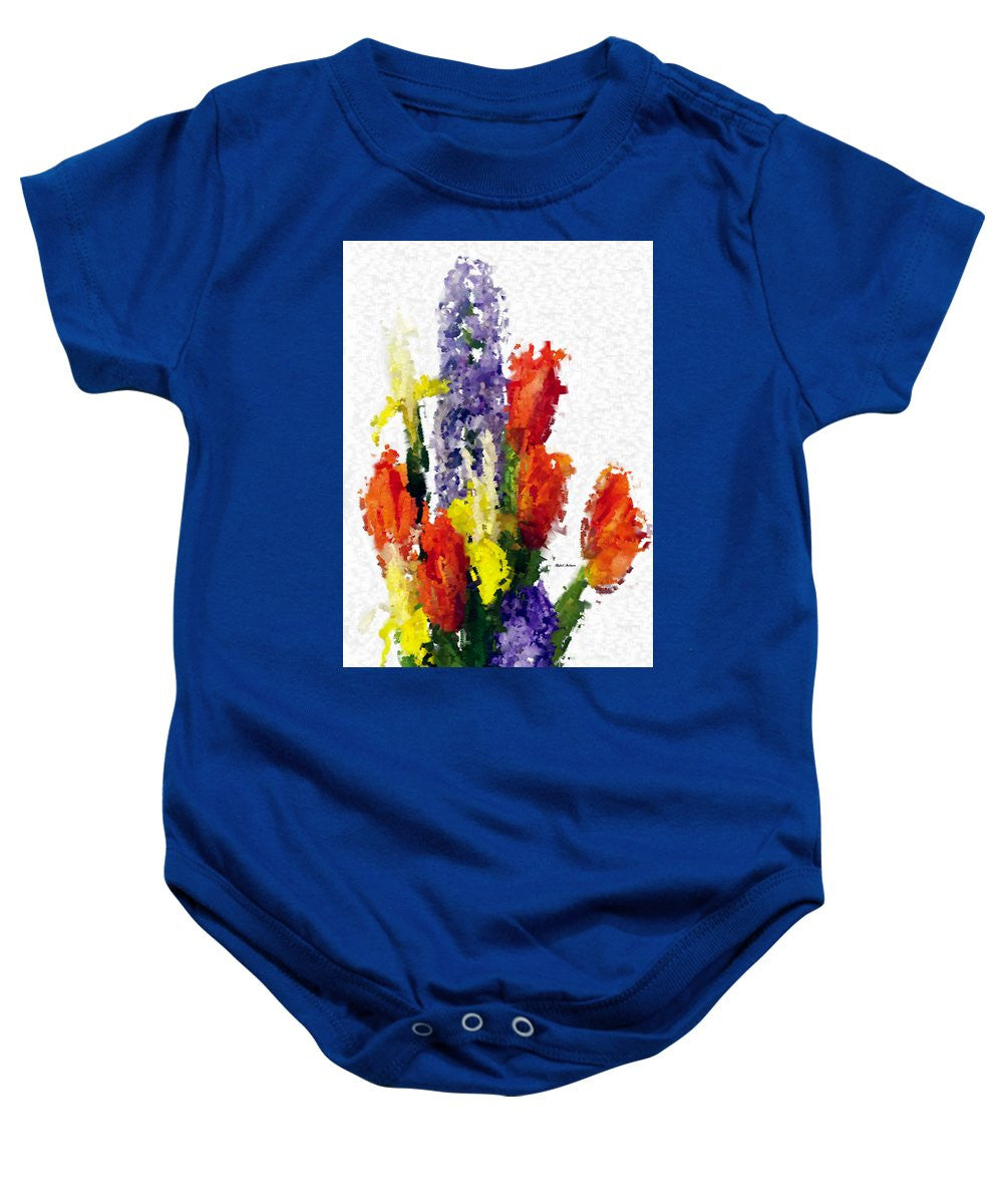Baby Onesie - Abstract Flower 0801