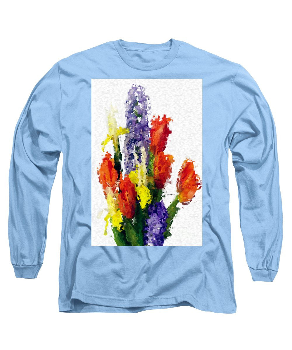Long Sleeve T-Shirt - Abstract Flower 0801