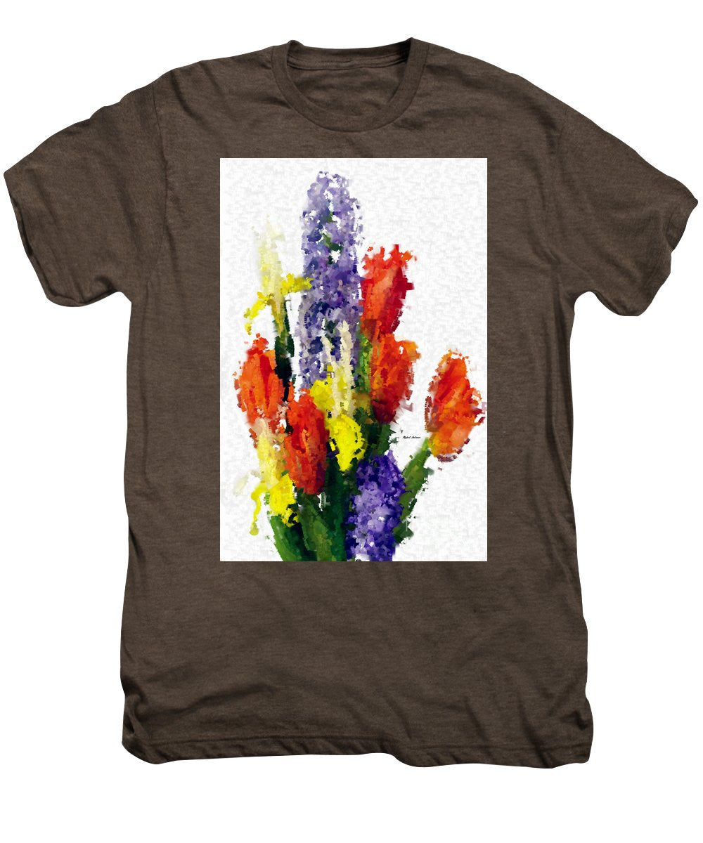 Men's Premium T-Shirt - Abstract Flower 0801