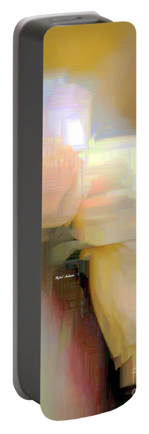 Portable Battery Charger - Abstract Flower 9238