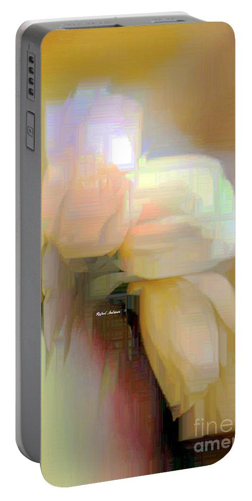 Portable Battery Charger - Abstract Flower 9238