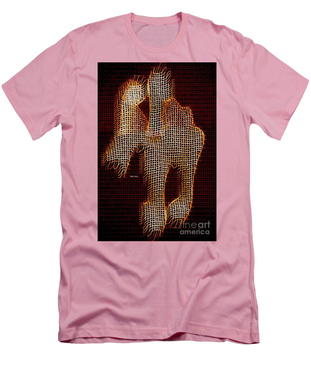 T-shirt pour homme (coupe ajustée) - Cheval abstrait