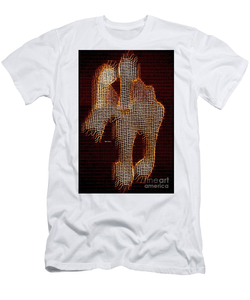 T-shirt pour homme (coupe ajustée) - Cheval abstrait