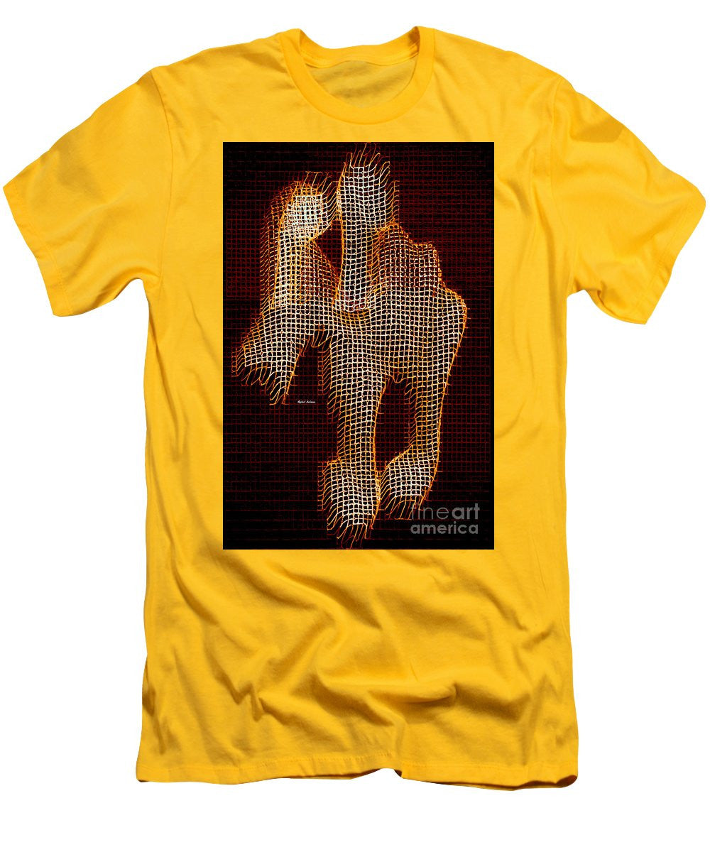 T-shirt pour homme (coupe ajustée) - Cheval abstrait