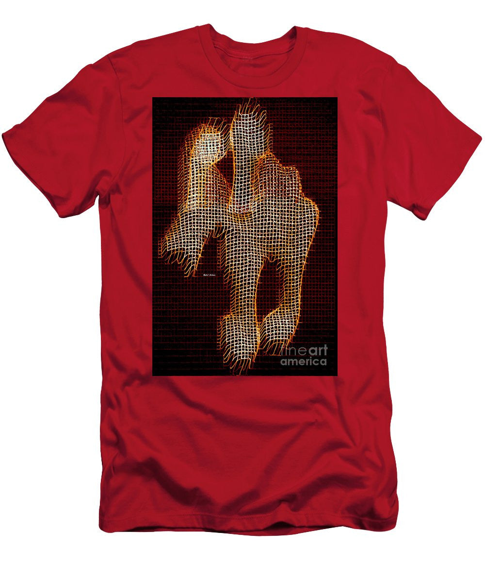 T-shirt pour homme (coupe ajustée) - Cheval abstrait