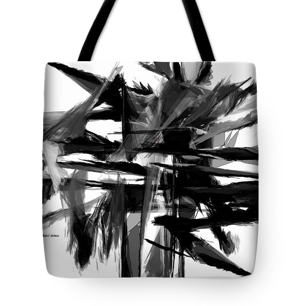 Tote Bag - Abstract In Black And White 0722