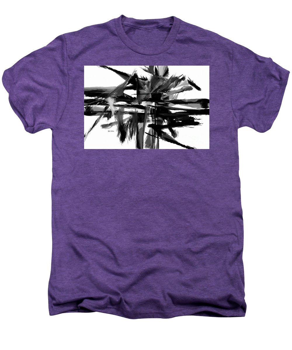 Men's Premium T-Shirt - Abstract In Black And White 0722