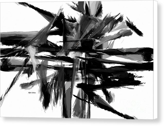 Canvas Print - Abstract In Black And White 0722