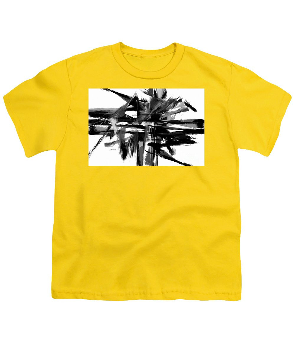 Youth T-Shirt - Abstract In Black And White 0722