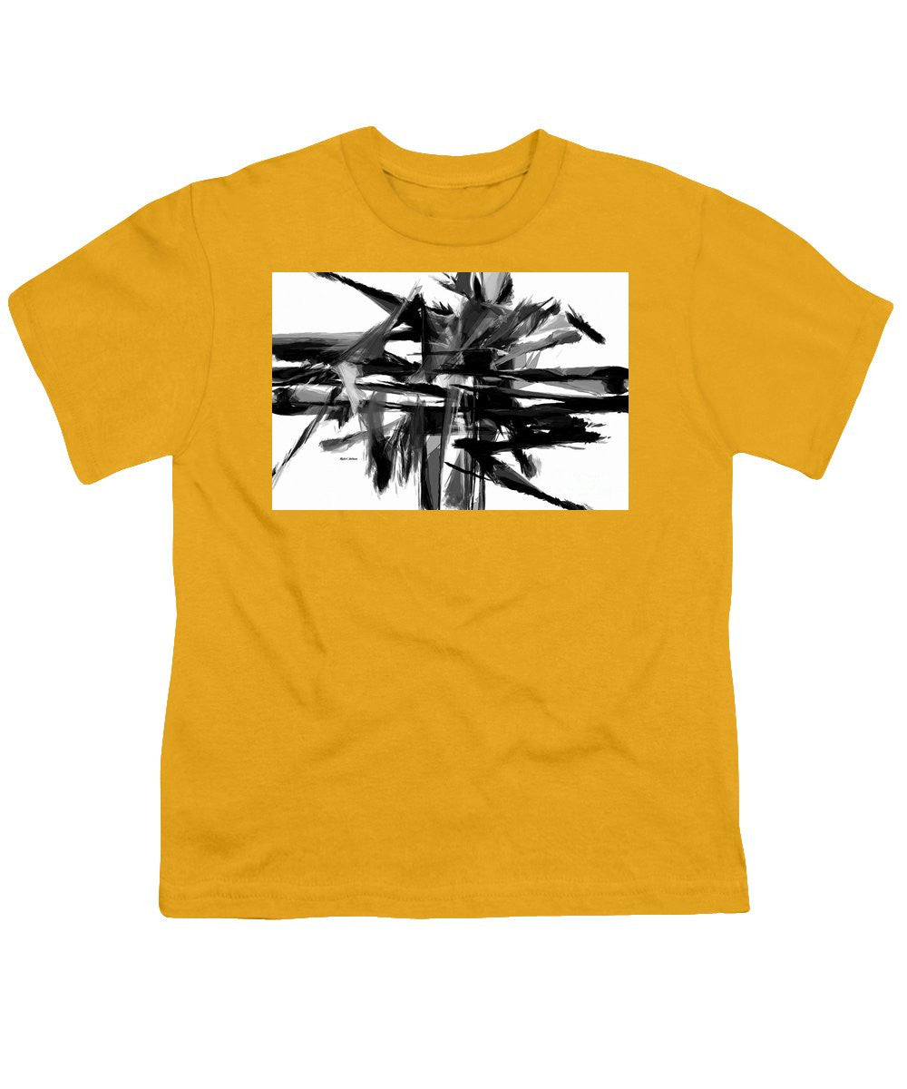 Youth T-Shirt - Abstract In Black And White 0722