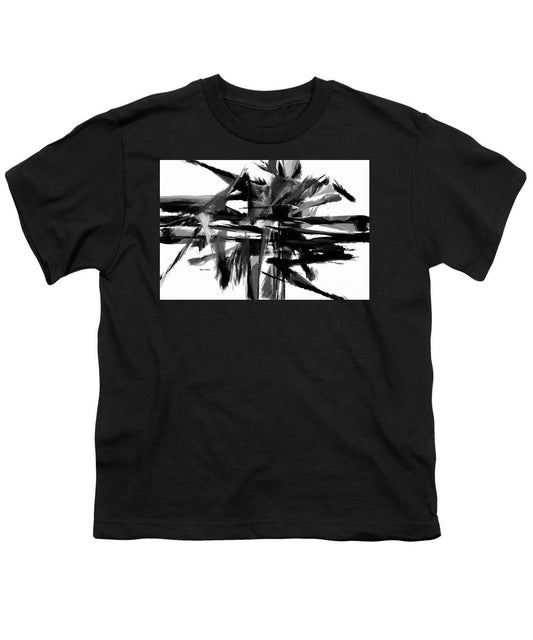 Youth T-Shirt - Abstract In Black And White 0722