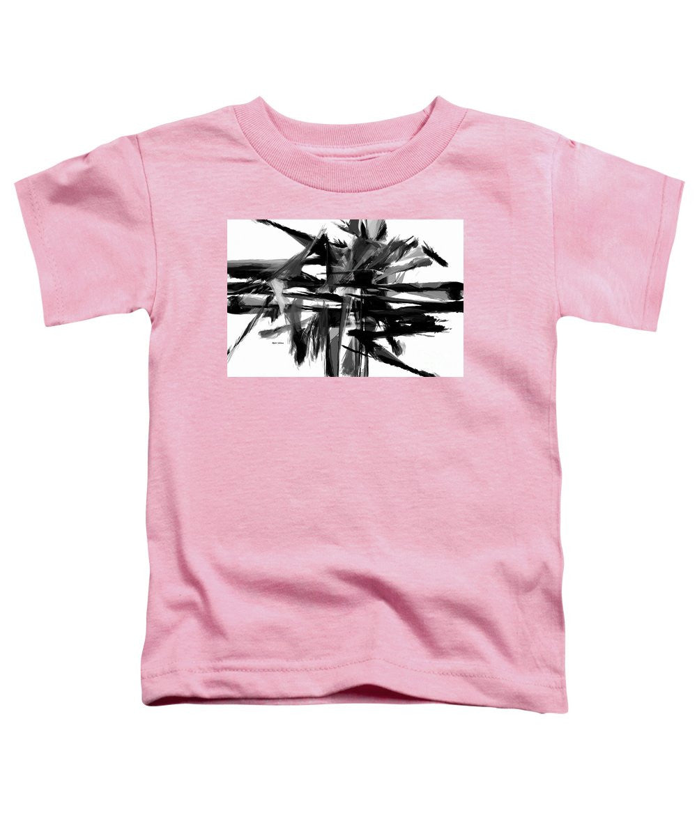 Toddler T-Shirt - Abstract In Black And White 0722