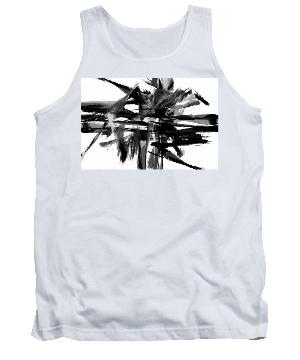 Tank Top - Abstract In Black And White 0722