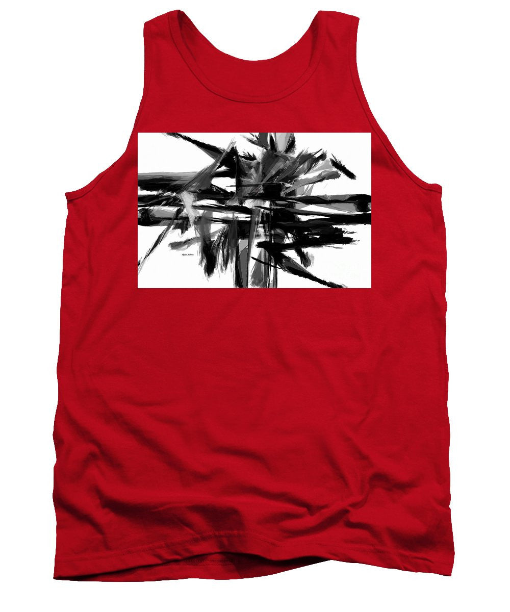 Tank Top - Abstract In Black And White 0722