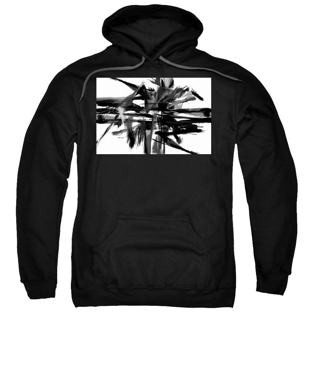 Sweatshirt - Abstract In Black And White 0722