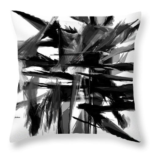 Coussin décoratif - Abstrait en noir et blanc 0722