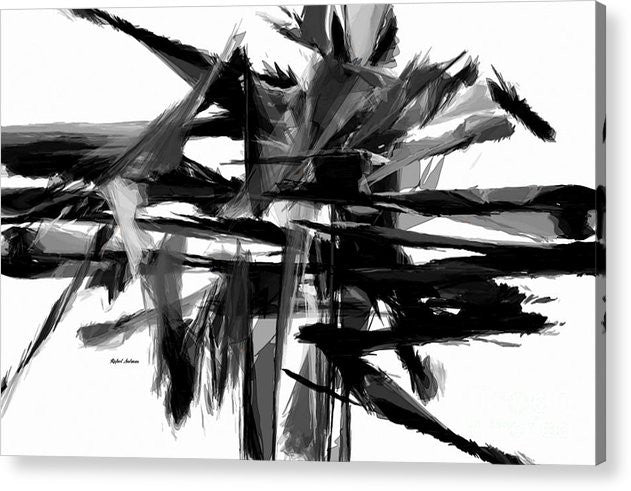 Acrylic Print - Abstract In Black And White 0722
