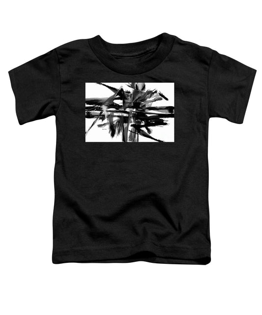 Toddler T-Shirt - Abstract In Black And White 0722