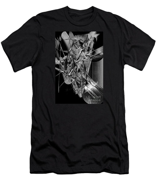 Men's T-Shirt (Slim Fit) - Abstract In Black And White 2